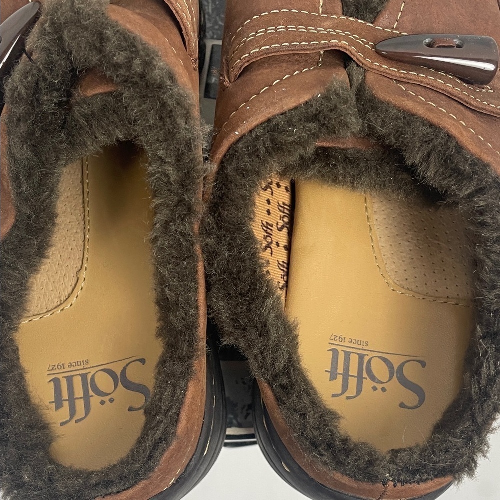 Sofft Brown Fleece-Lined Loafers size 7 warm and comfortable - Picture 5 of 5